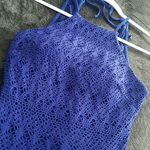 Royal Blue Lace Maxi Dress